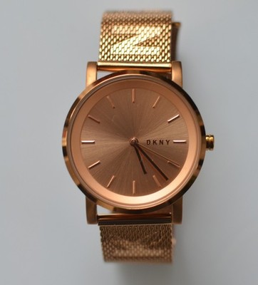 DKNY NY-2622 Rose gold Dial 5 ATM Rose gold Tone QUARTZ WOMEN'S WRIST WATCH. U1