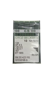 100x Groz-Beckert 134 DPx5 135x5 135x7 SY1955 RS/SPI Nm70/10 Nähmaschinennadeln