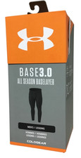 Under Armour Base 3.0 Men's Black Legging All-Season Baselayer ColdGear, M, Bk