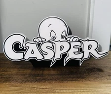 Casper The Friendly Ghost 3D Logo Sign Self Standing Shelf Art Wall Display 👻👻