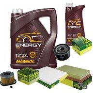 Mann Inspektionspaket 6L Mannol Energy 5W-30 FüR Renault Megane Scenic 1.9 D