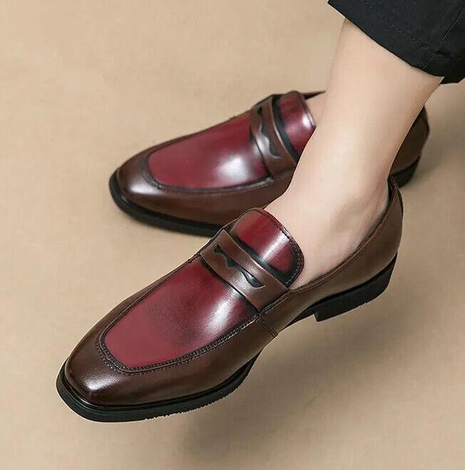 SAOLA Scarpe uomo eleganti retrò business formali pelle matrimonio ufficio slip on