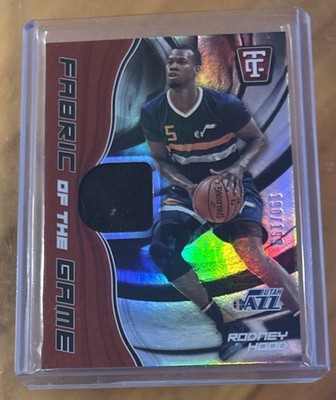 2017-18 Totally Certified Fabric of the Game Rodney Hood Relic #199/199 Jazz SP