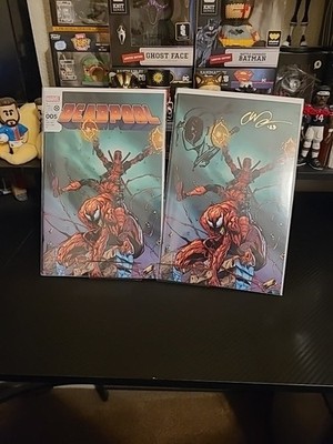 DEADPOOL (#5) DREW ZUCKER EXCLUSIVE 2023 SDCC TRADE & VIRGIN SET NM   REMARKED