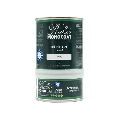 Rubio Monocoat Wood Oil Finish 175 ft² - Pure | Oil Plus 2C | Quick-Dry, Eco-...