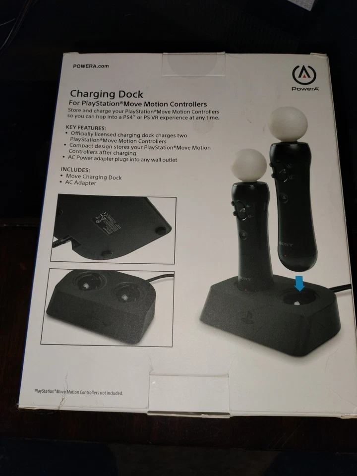 PlayStation 4 Charging Dock Move Motion Controllers Dock PowerA NEW fast Ship - Image 3 of 3