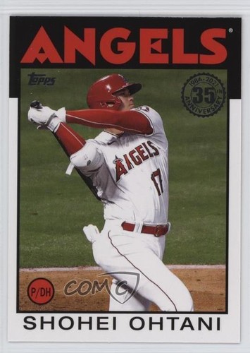 2021 Update 1986 Topps Baseball 35th Anniversary Shohei Ohtani #86B-27 4d3