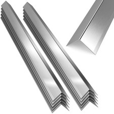 10 PCS Stainless Steel Wall Corner Guards 2 x 2 x 48 Inch ,90 Angle Metal E...