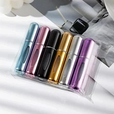 6 Pack 5ml Refillable Perfume Spray Bottles Travel Size Bottom Fill Atomizer