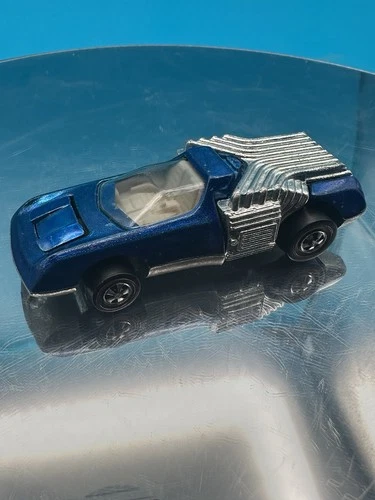 1970 MATTEL HOT WHEELS REDLINE METALLIC BLUE NOODLE HEAD CLEAN ORIGINAL !!!