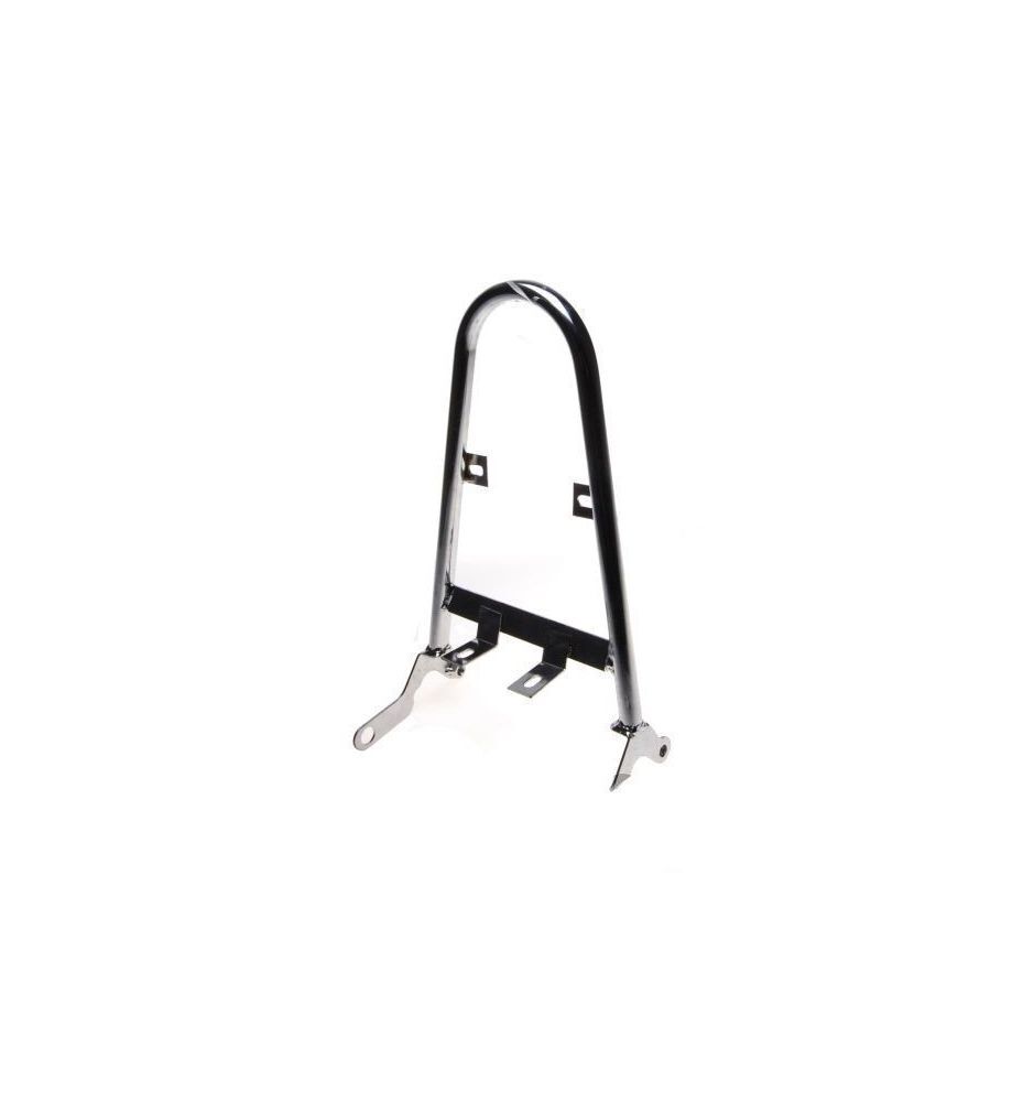 Dossier passager chopper finition chrome haut de gamme sissy bar en cuir véritable