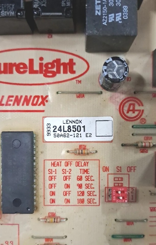 Lennox SureLight Control Board 24L8501 White Rodgers 50A62121 used