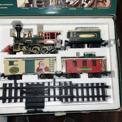 New Bright G Scale Greatland Christmas Steam Locomotive Set EX/Box