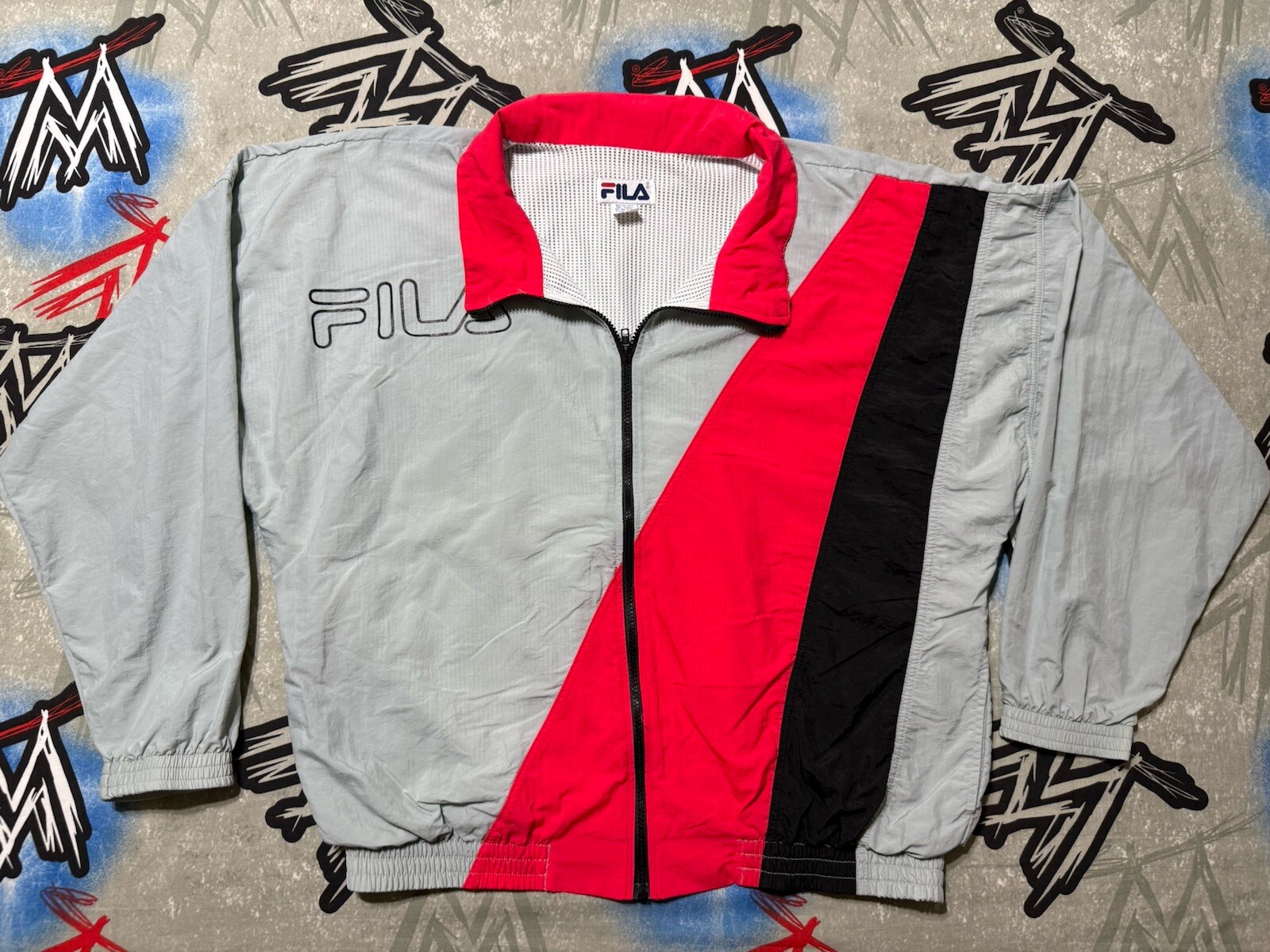 FILA Made in USA giacca da pista uomo XL vintage anni 80