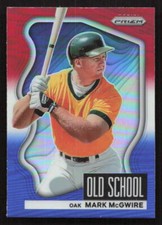 2022 Panini Prizm Mark McGwire Old School Red/White/Blue Prizm #OS-7 Card
