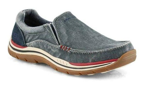 Memory Foam Relaxed Fit Slip On Shoes 