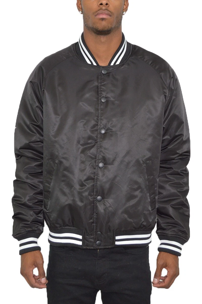 New MEN'S CASUAL COMFORT BOMBER BASEBALL JACKET CASUAL VARSITY COAT LETTERMAN