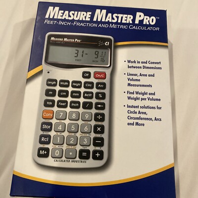 Calculated Measure Master Pro Calculator 4020