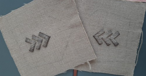 Patch Pattes de Col AFAT PFAT INDOCHINE PERSONNEL FÉMININ rare modèle type 4 - Picture 2 of 5