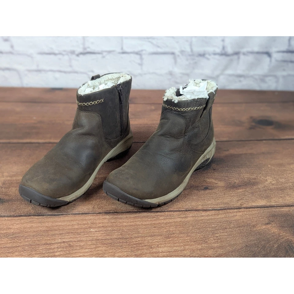 Merrell 踝靴 防水 冬季 暖棕色 皮革 J003828 US 10 — 第 2/4 张图片