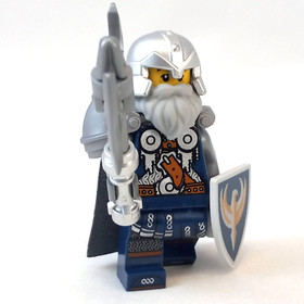 LEGO Castle Crown Hawk Knight Minifigure 7094 Fantasy Era 852293 Scale Mail 7036