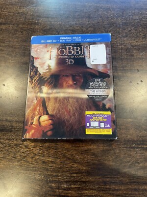 The Hobbit: An Unexpected Journey (3D Blu-ray, Blu-Ray & DVD, 2012) 5 disc