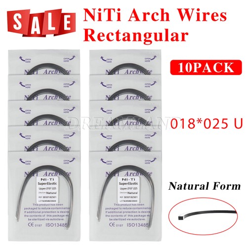 Confezione 10 Filo Arco Niti Super Elastico Ortodontico Rettangolare Natura SKYSEA Dentale - Foto 27 di 35