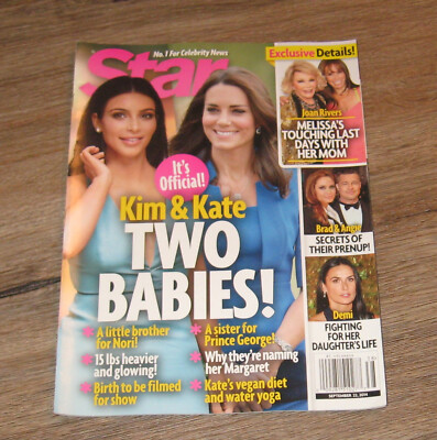 STAR magazine Kim Kardashian JOAN RIVERS Kate Middleton DEMI MOORE