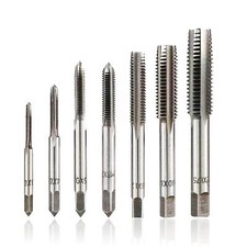 Metric Tap Set HSS 7PCS M3-M12 Hand Screw Thread Tapping Tool Drill Bits Kit