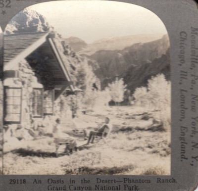 STEREOVIEW Phantom Ranch Grand Canyon National Park