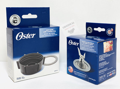 Genuine Oster Blender Blade 4961 & Jar Base Cap 4902 with 2 Sealing Rings NEW