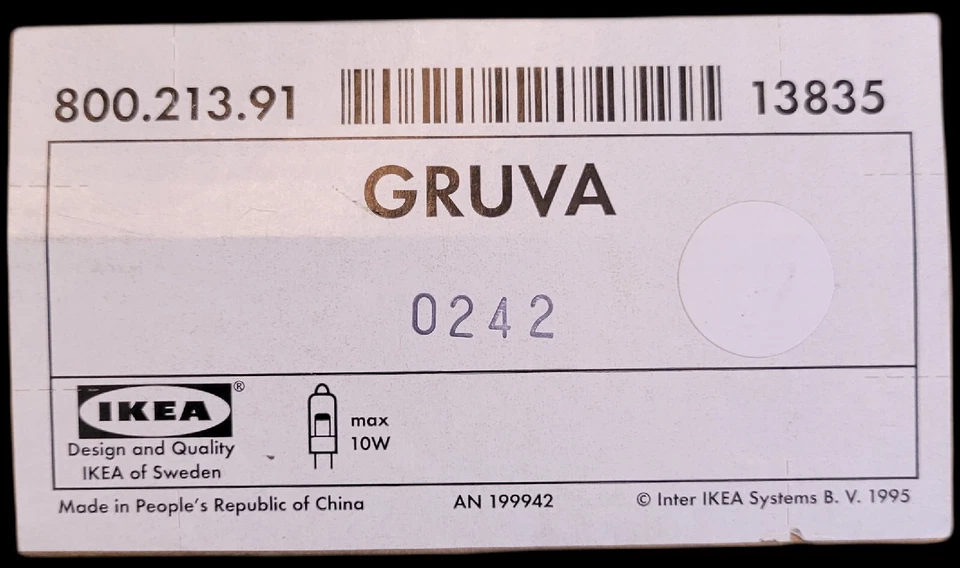 IKEA Gruva Soportes de Lámpara en Pared o Escritorio - 900.213.81 Blanco Caja Abierta Juego de 2 Foto 2 de 4