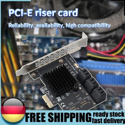 PCI-E 1X to SATA3.0 6 Port Extender PCI Express 6Gbps Desktop Computer Adapter