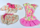 G-439 DRESSED BARBIE DOLL CLOTHING FASHION LOT VINTAGE SKIPPER TIE DYE DRESS TOP