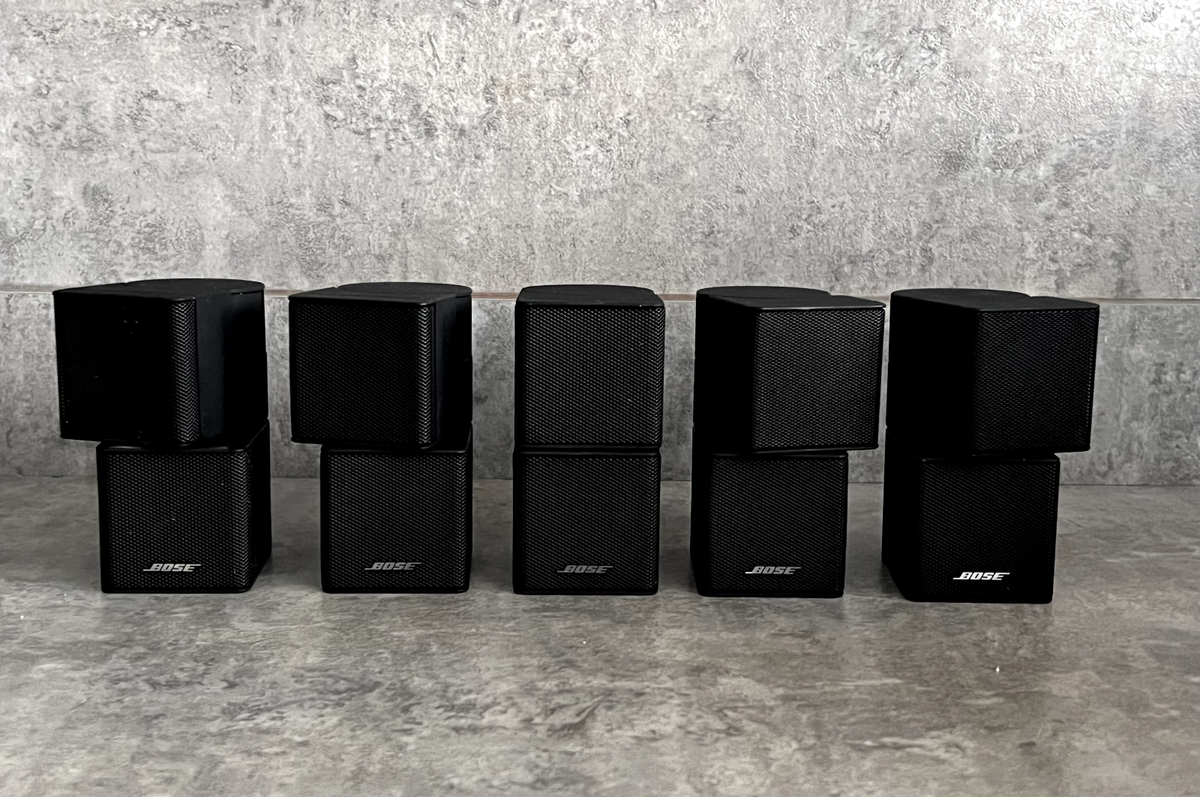 5 X BOSE 5.1 BLACK DOUBLE JEWEL CUBE LIFESTYLE ACOUSTIMASS