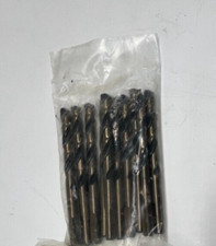 QTY 10 HSS Black Gold  Drill Bit 17/64 Steel Approx 4" Long