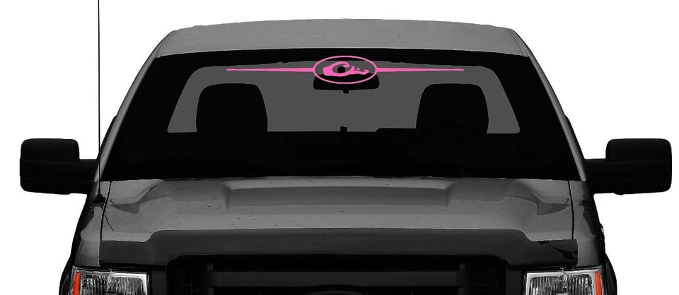 DRAKE WATERFOWL DUCK LOGO WINDSHIELD DECAL TRUCK TRAILER STICKER PINK 42" X 5" - Image 2 of 2