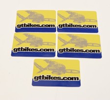 GT Bikes Lot of 5 gtbikes.com Stickers 3" x 2.25" Decals BMX NOS NEW Old Stock