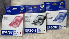 3 Epson Ink Cartridges T054720, T054820, T054920, New Sealed Use By 2008