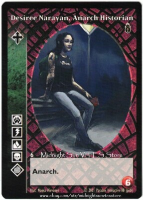 Desiree Narayan, Anarch Historian Ravnos Anarchs Unbound Kickstarter V:TES VTES