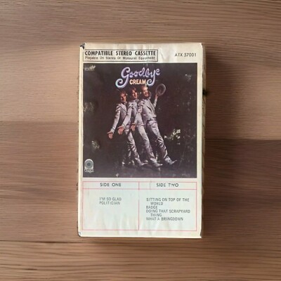 Good-Bye Cream Cassette Tape Atco Ampex Vintage Pre-Owned