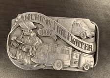 1997 Siskiyou American Firefighter Commemorative Belt Buckle