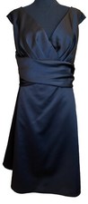 David’s Plus 26 3X Black Satin Formal Dress Whimsigoth Cocktail Wedding Evening