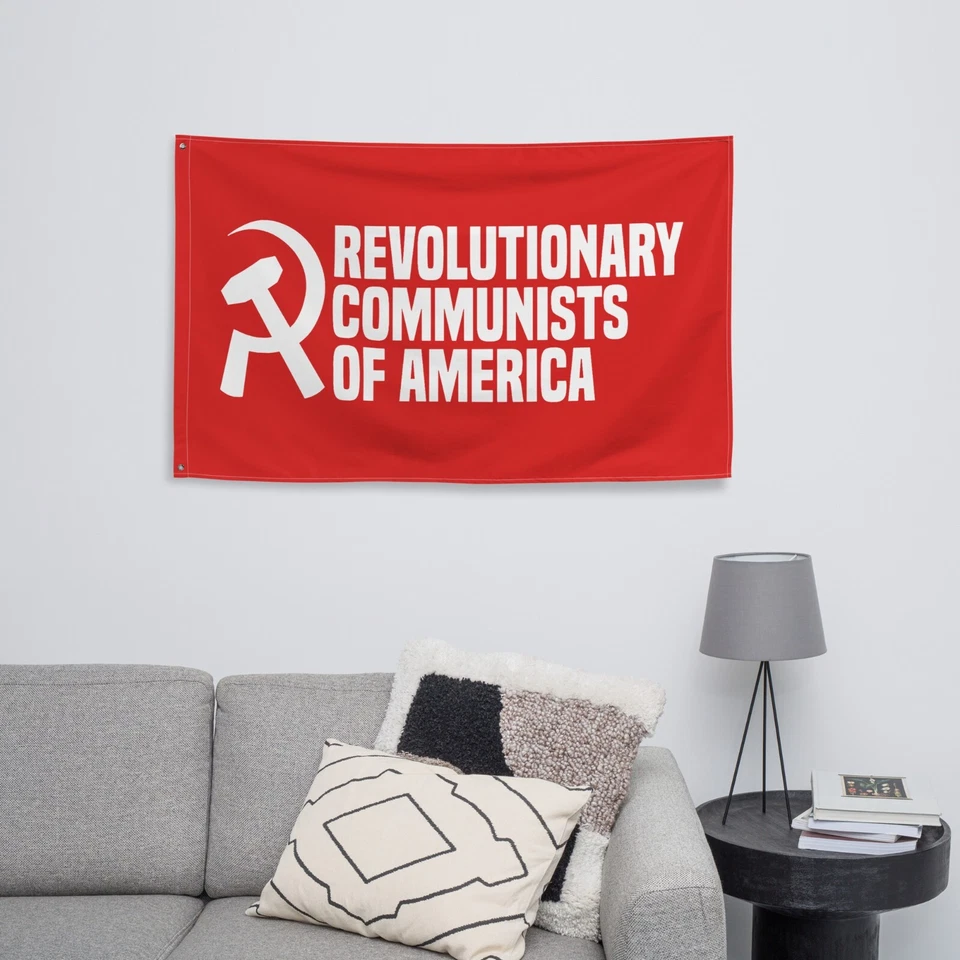 Bandera Comunistas Revolucionarios de América 3x5 pies - Poliéster Resistente Interior Foto 2 de 4