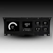 1980-1986 Ford Truck LED Direct Replacement Gauge Cluster, White LEDs DP1011W
