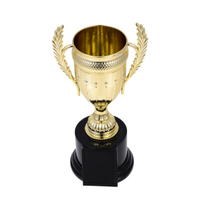 1PC Creative Ceremony Gold Trophy Contest Reward Trophy Golden Trophies Cup