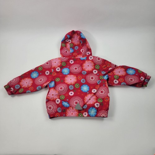 L.L. Bean Kids Floral Print Full Zip Hooded Jacket Size 4 Small - Picture 2 of 9