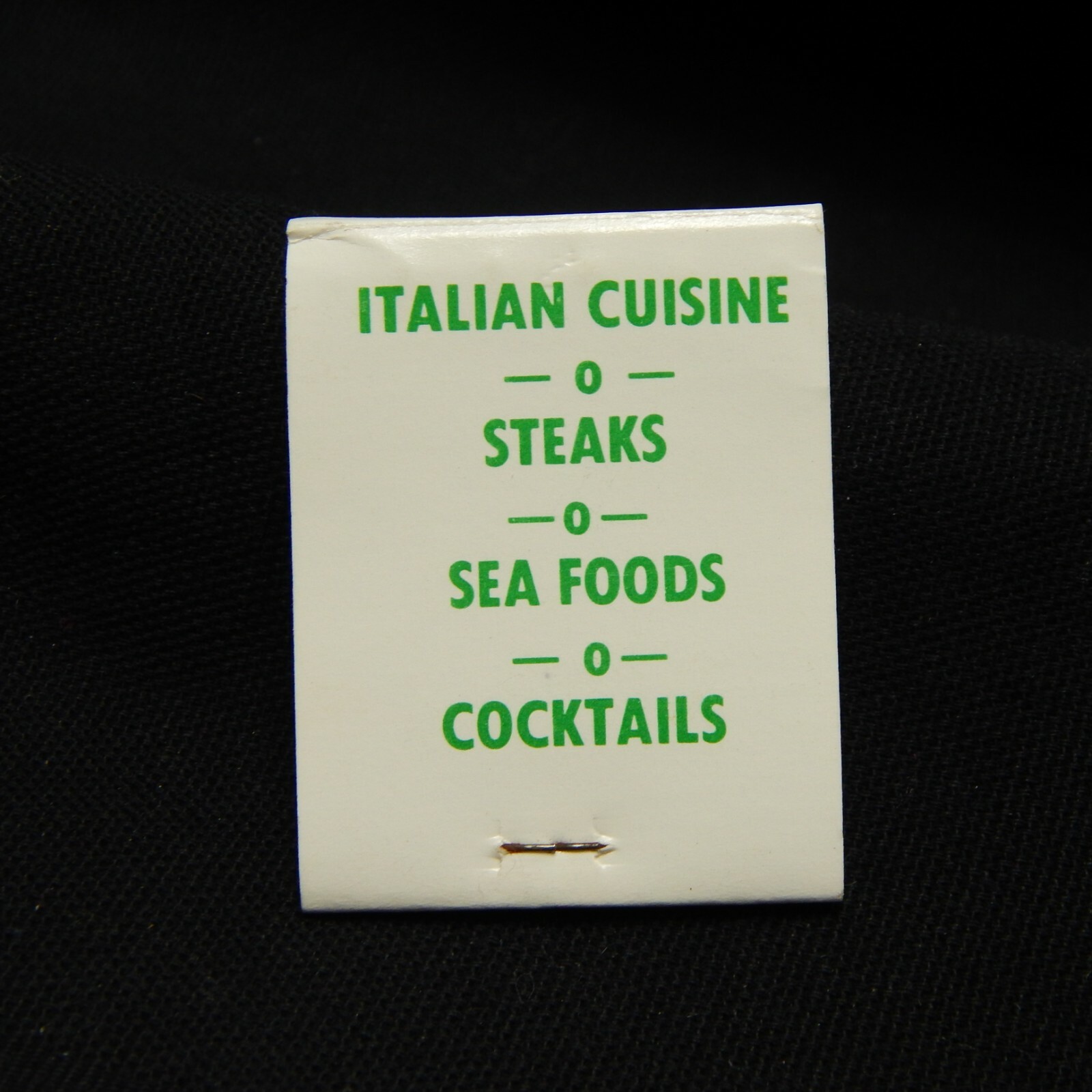 EL CAPITAN SUPPER CLUB ITALIAN, STEAKS SPREAD EAGLE WIS. FRONT STRIKE