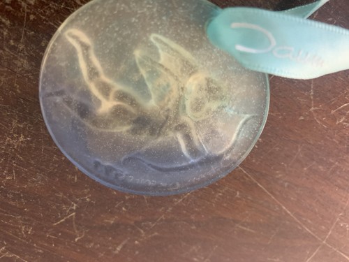 Angel Medallion In Crystal By Daum France Model 2 - Picture 4 of 4