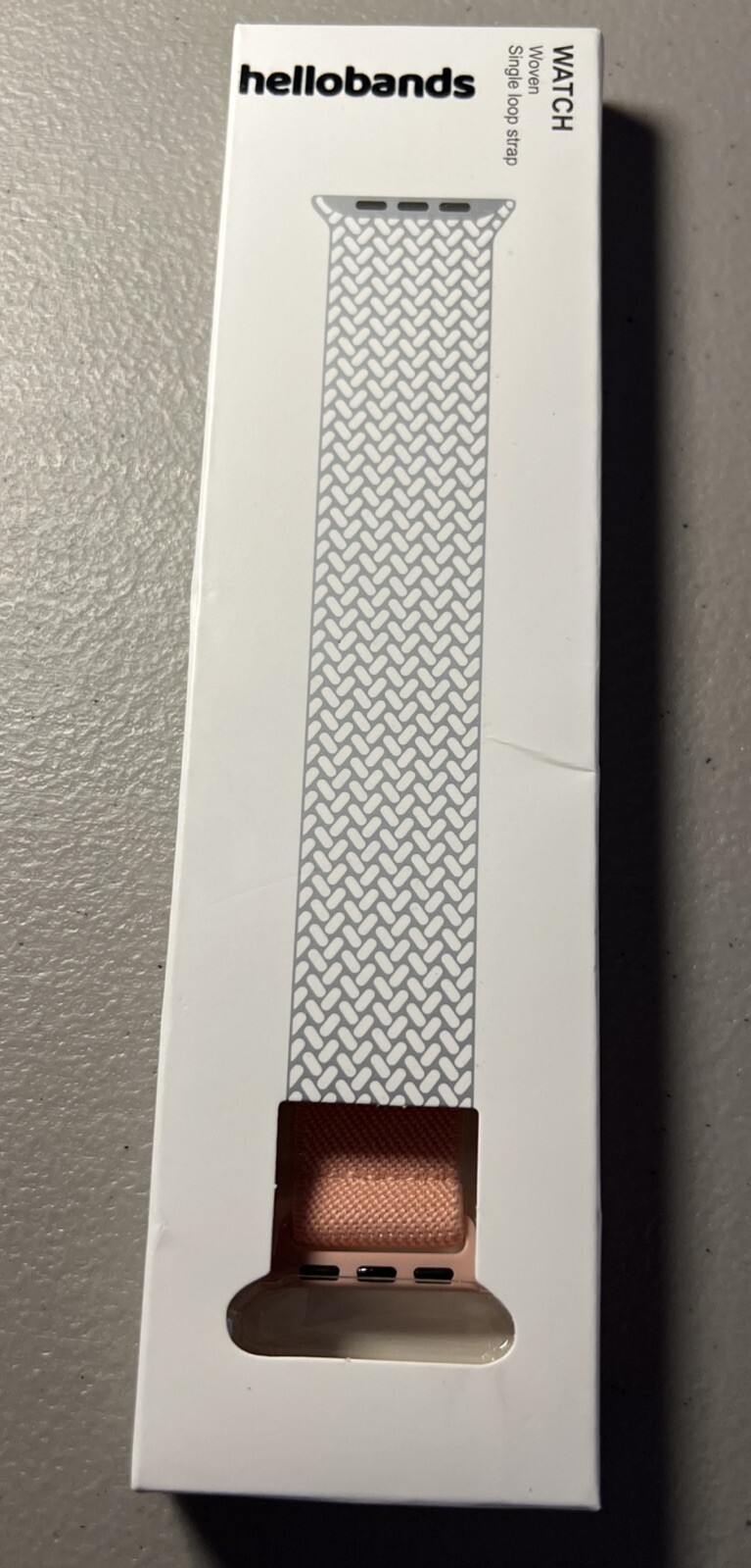 Correa de reloj Hellobands tejida de un solo bucle correa color caramelo manzana nueva caja de entrada